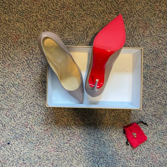 New Paris Christian Louboutin Taupe Shoes - Picture 10 of 13